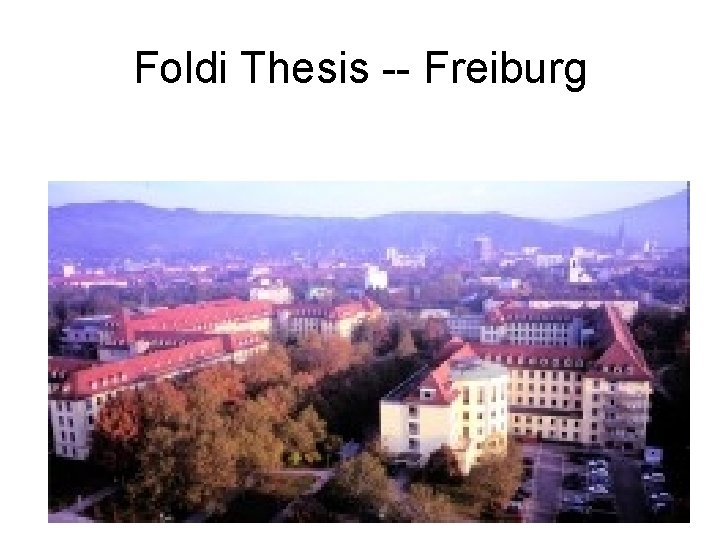 Foldi Thesis -- Freiburg 