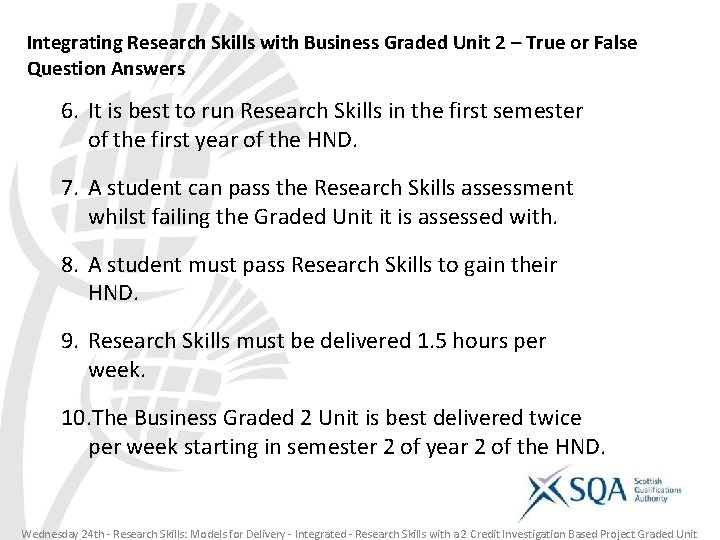 Integrating Research Skills with Business Graded Unit 2 – True or False Question Answers
