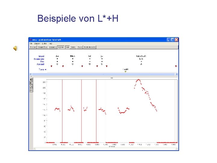 Beispiele von L*+H 