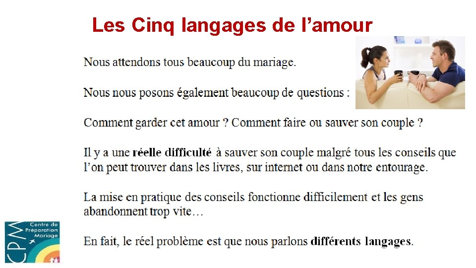 Les Cinq langages de l’amour 