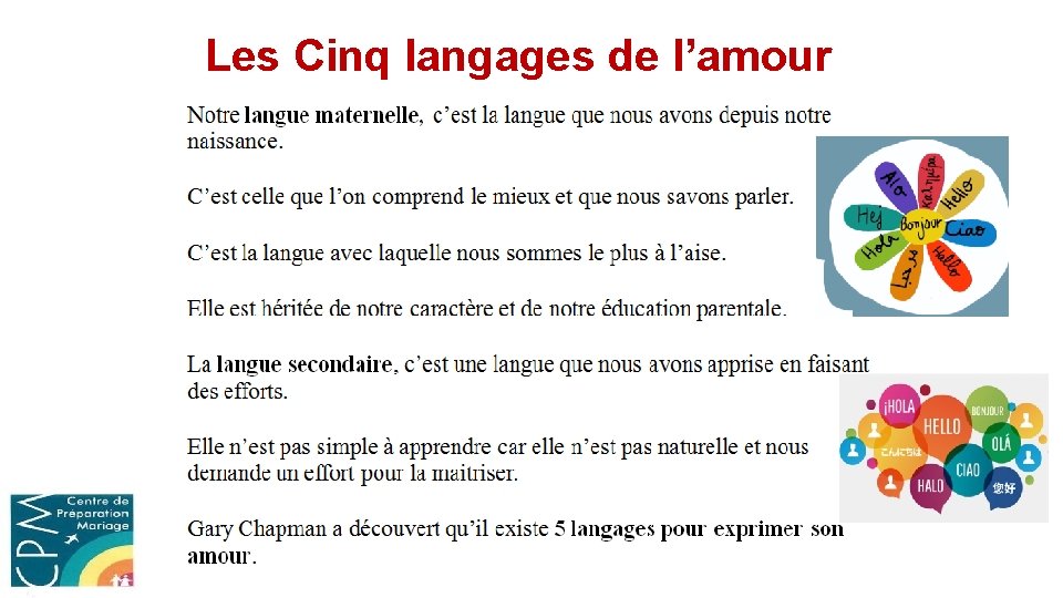 Les Cinq langages de l’amour 