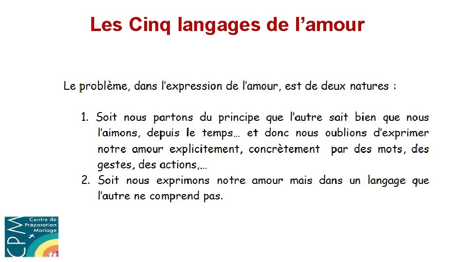 Les Cinq langages de l’amour 