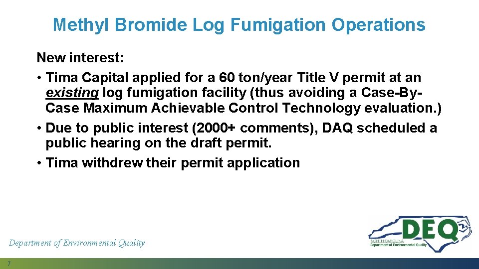 Temporary and Permanent Rulemaking concept for control of