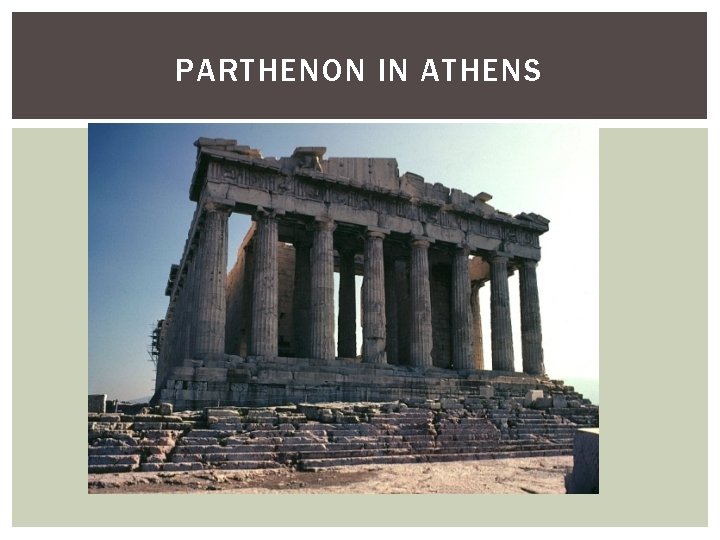 PARTHENON IN ATHENS 