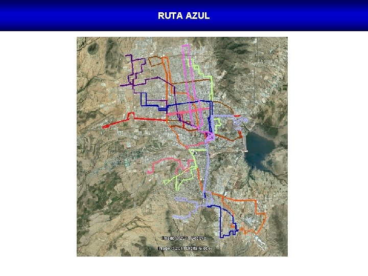 RUTA AZUL Powerpoint Templates 