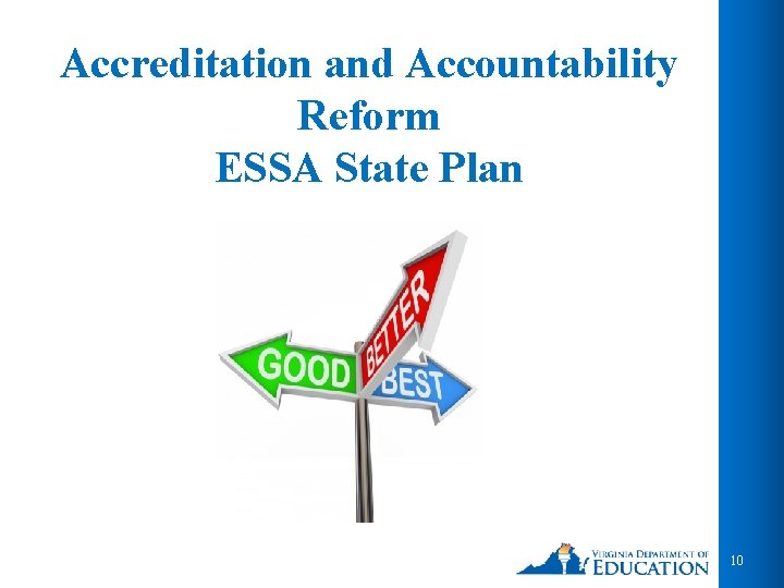 Accreditation and Accountability Reform ESSA State Plan 10 