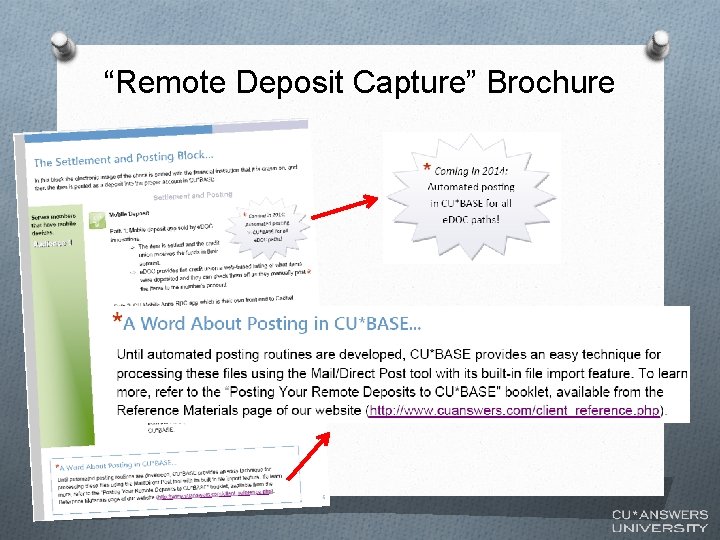 “Remote Deposit Capture” Brochure 