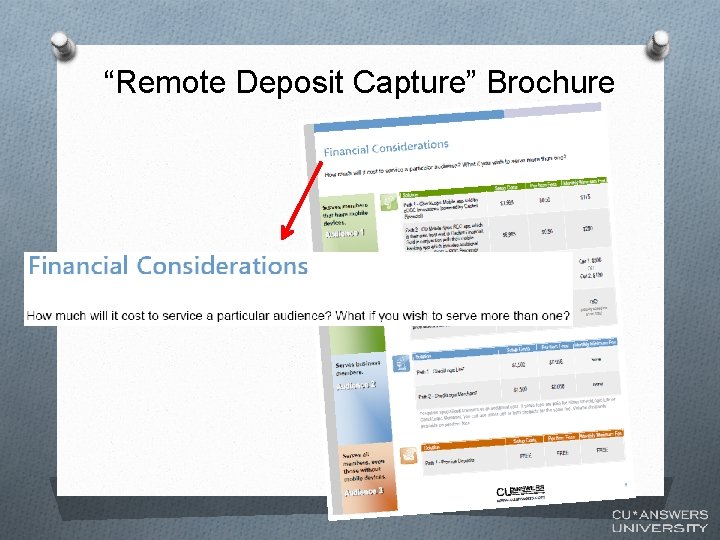 “Remote Deposit Capture” Brochure 