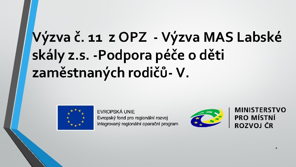 Výzva č. 11 z OPZ - Výzva MAS Labské skály z. s. -Podpora péče