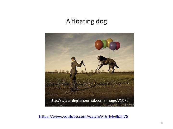 A floating dog http: //www. digitaljournal. com/image/71076 https: //www. youtube. com/watch? v=6 Nv. BGb