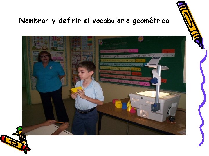 Nombrar y definir el vocabulario geométrico 