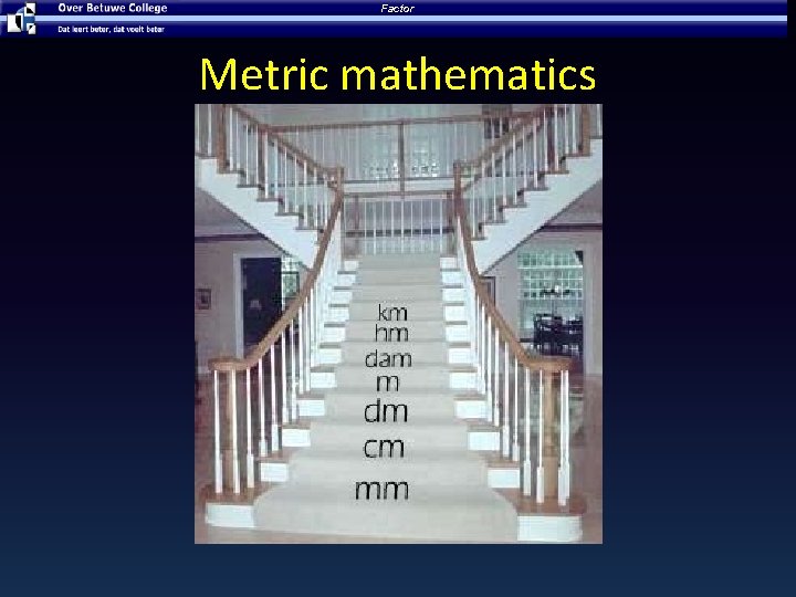 Factor Metric mathematics 