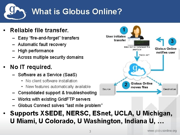 Globus Online Reliable Highperformance File Transfer Made Easy