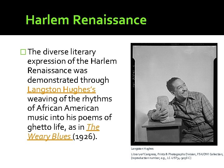 Harlem Renaissance � The diverse literary expression of the Harlem Renaissance was demonstrated through Harlem Renaissance � The diverse literary expression of the Harlem Renaissance was demonstrated through