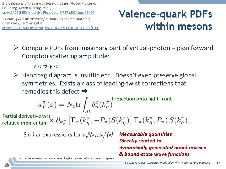 Basic features of the pion valence-quark distribution function, Lei Chang, Cédric Mezrag, et al.