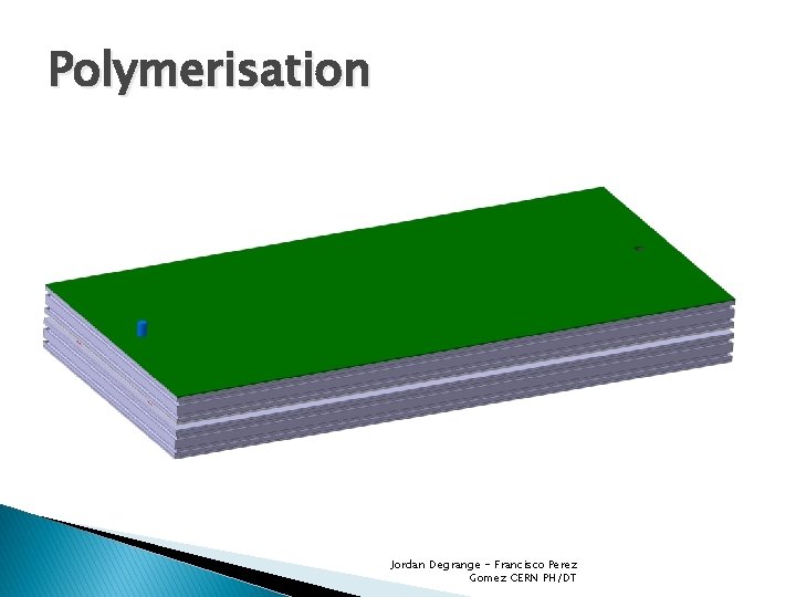 Polymerisation Jordan Degrange - Francisco Perez Gomez CERN PH/DT 