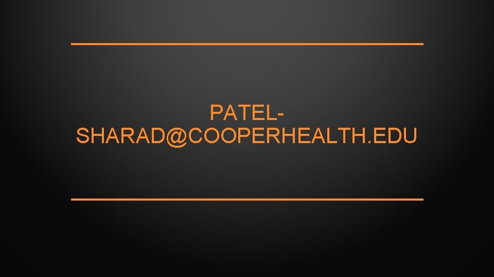 PATELSHARAD@COOPERHEALTH. EDU 