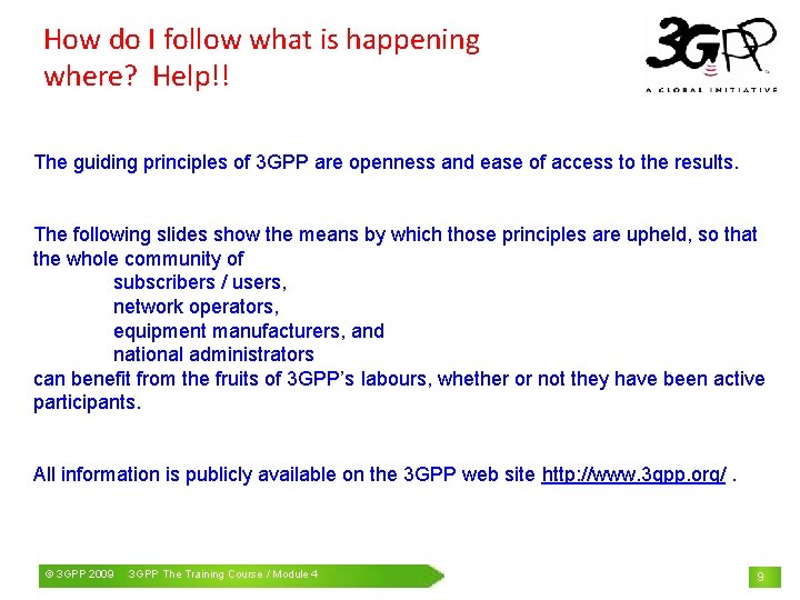 How do I follow what is happening where? Help!! The guiding principles of 3