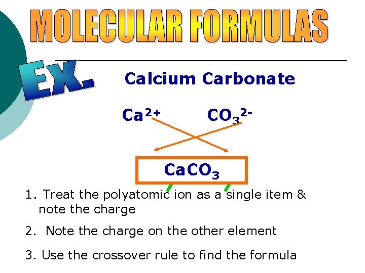 Calcium Carbonate Ca 2+ CO 32 - Ca. CO 2(CO 3 3 )2 1.
