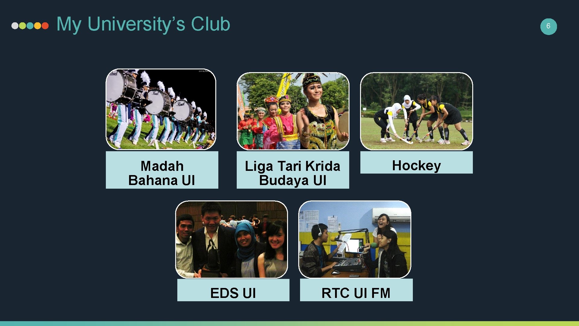 My University’s Club Madah Bahana UI 6 Liga Tari Krida Budaya UI EDS UI