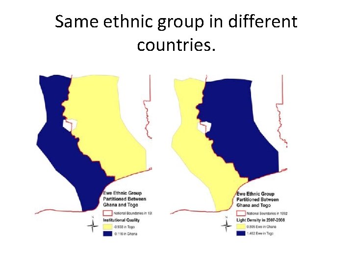 Same ethnic group in different countries. 