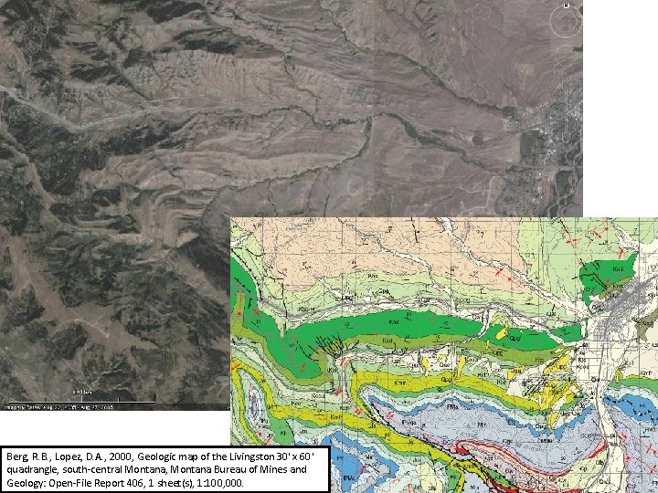 Berg, R. B. , Lopez, D. A. , 2000, Geologic map of the Livingston