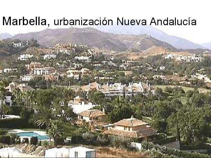 Marbella, urbanización Nueva Andalucía 