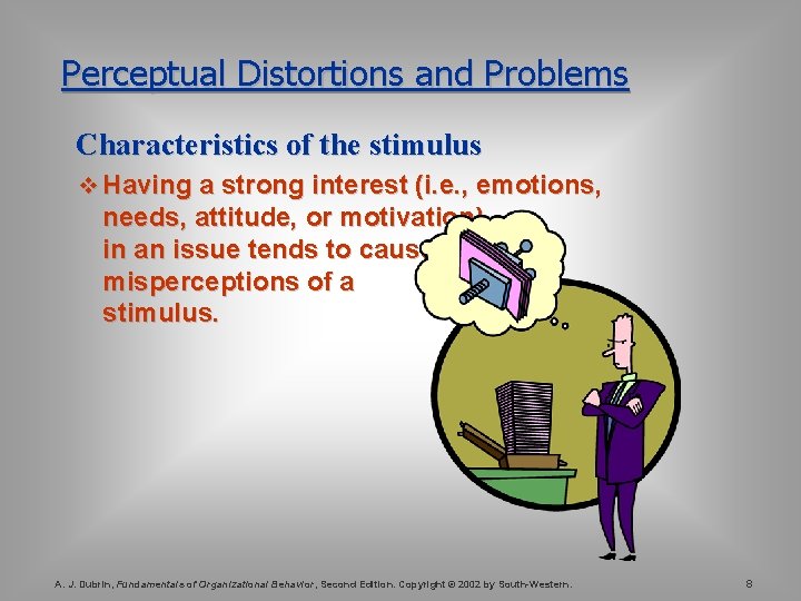 Perception Problem Examples Chapter 3 Learning Perception Attitudes Values and Ethics