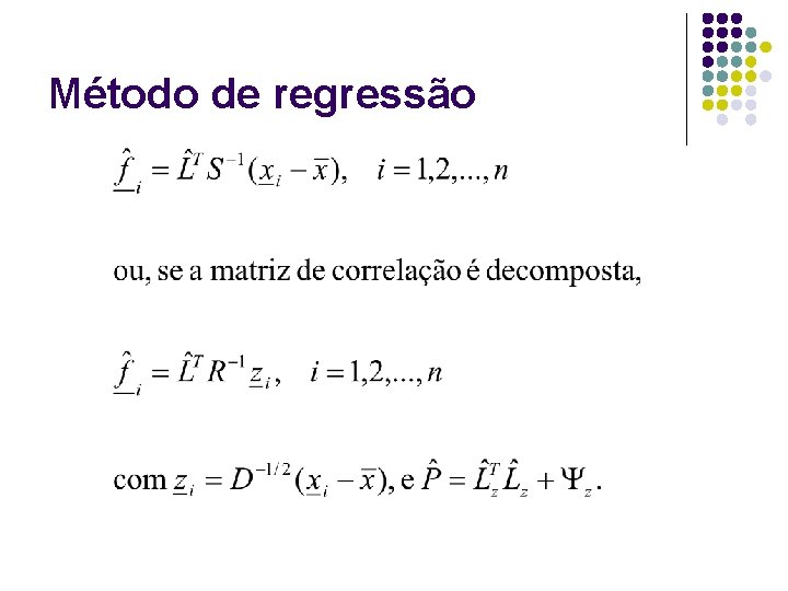 Método de regressão 