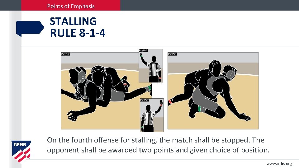 Points of Emphasis STALLING RULE 8 -1 -4 On the fourth offense for stalling,