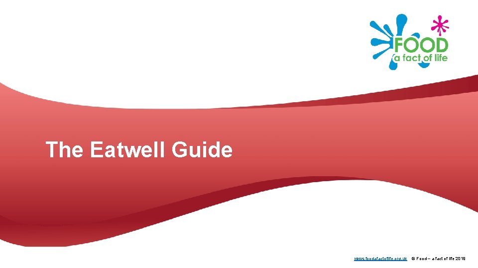 The Eatwell Guide www. foodafactoflife. org. uk © Food – a fact of life
