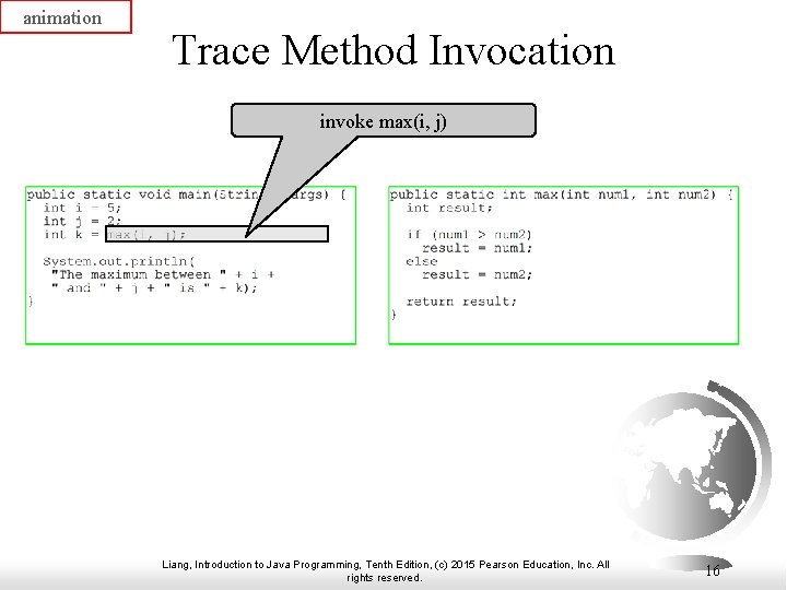 Chapter 6 Methods Liang Introduction to Java Programming