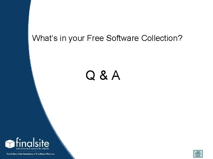 What’s in your Free Software Collection? Q&A 