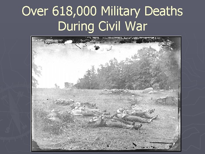 Over 618, 000 Military Deaths During Civil War 