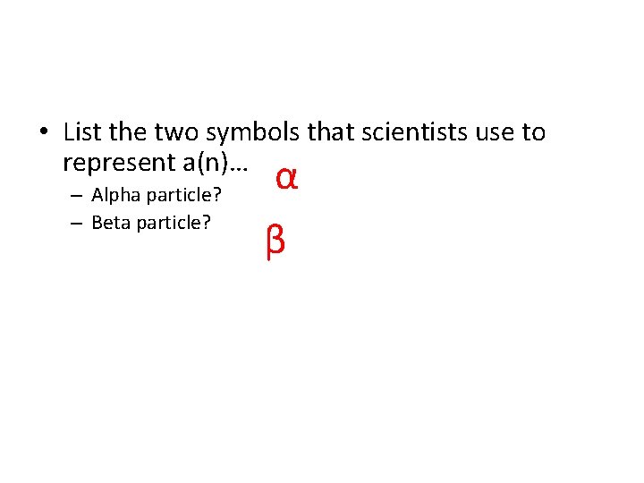 1 4 Whiteboard Review List the two symbols