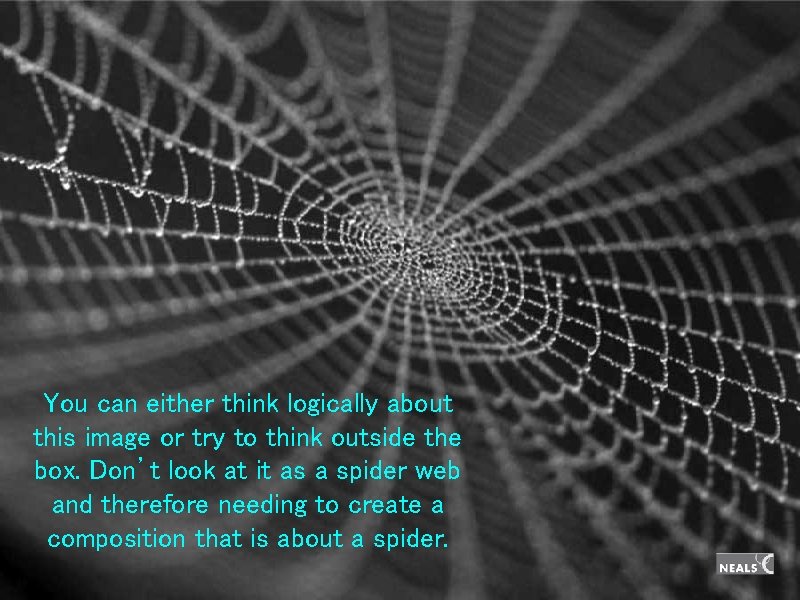 You can either think logically about this image or try to think outside the You can either think logically about this image or try to think outside the