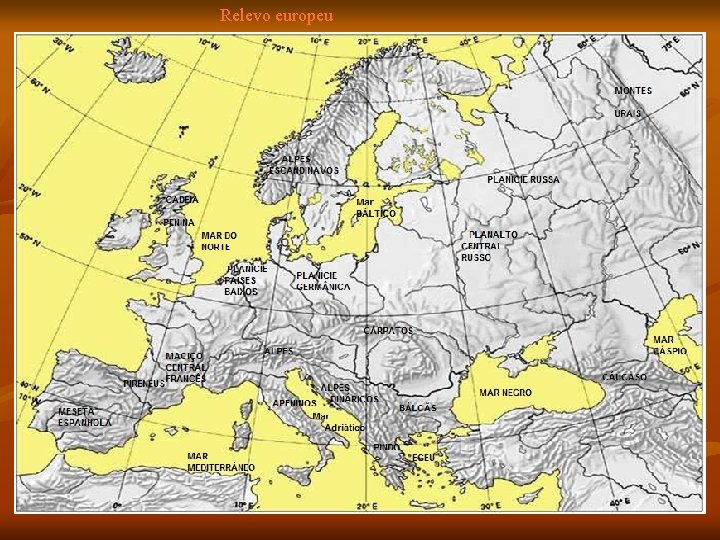 Relevo europeu 