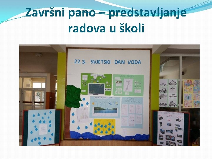 Završni pano – predstavljanje radova u školi 