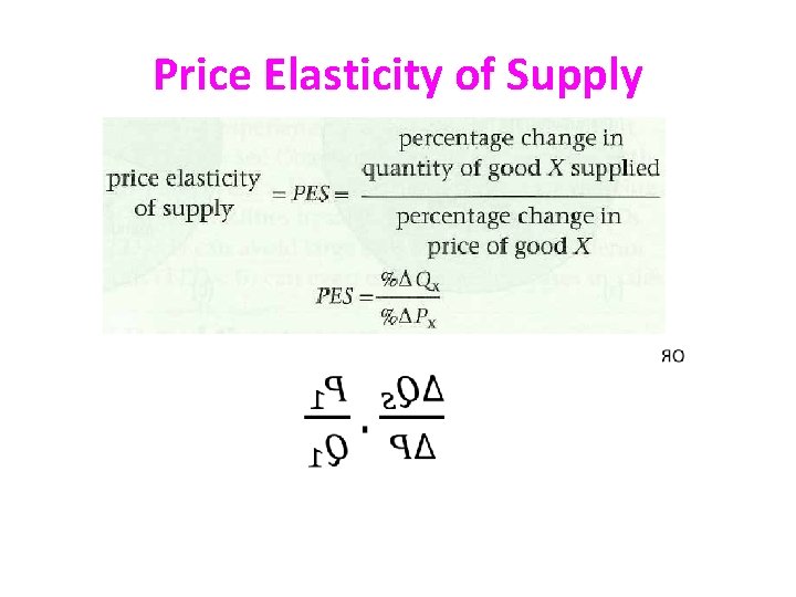 Price Elasticity of Supply 