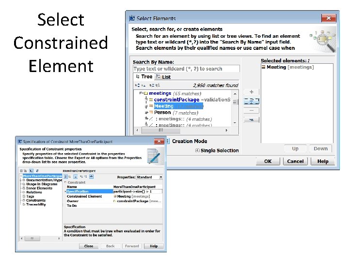 Select Constrained Element 