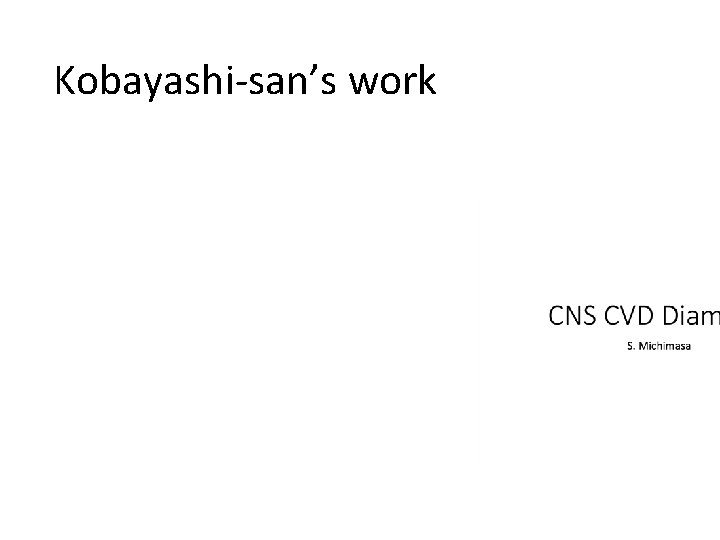 Kobayashi-san’s work 