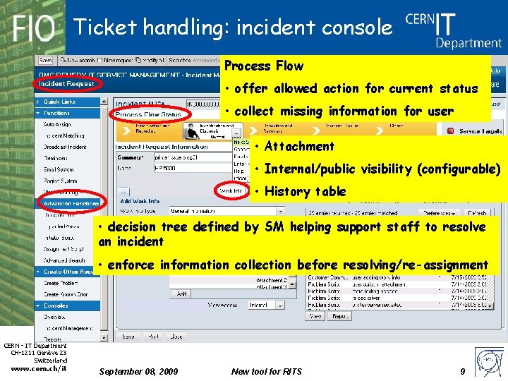 New tool for Request and Incident Tracking System