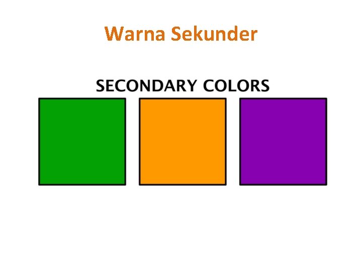 Warna Sekunder 