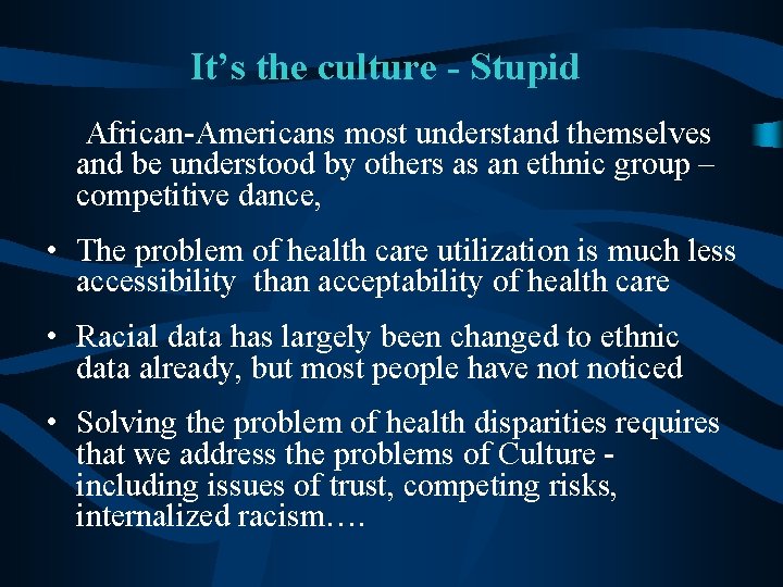 It’s the culture - Stupid African-Americans most understand themselves and be understood by others