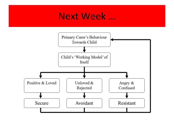 Next Week … Next Week …