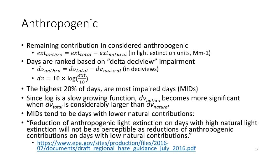 Anthropogenic • 14 