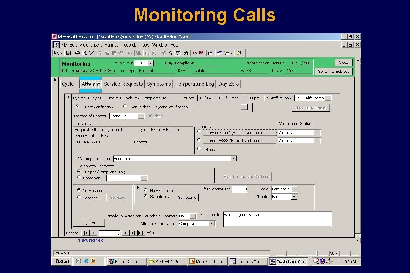 Monitoring Calls Monitoring Calls