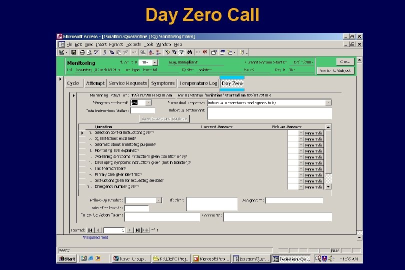 Day Zero Call Day Zero Call