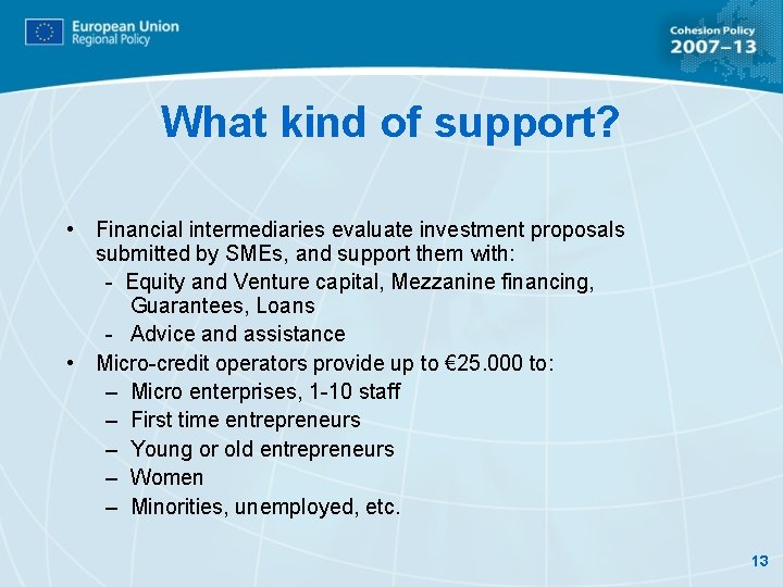 JASPERS JEREMIE JESSICA Financial engineering in the European