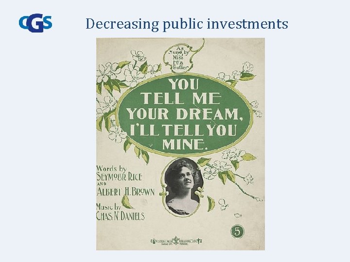 Decreasing public investments 